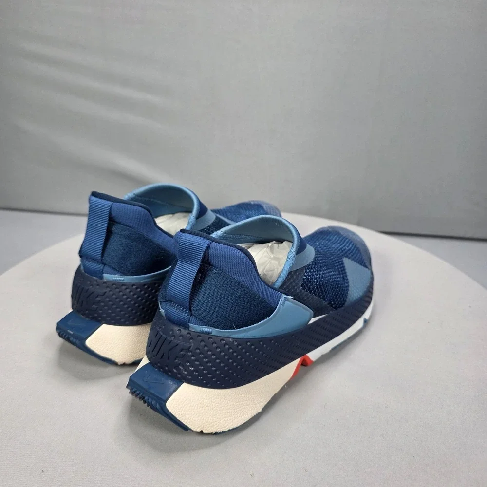 Nike Go FlyEase Mens Size 5 Court Blue Hinged Heel Slip On Shoes Sneakers